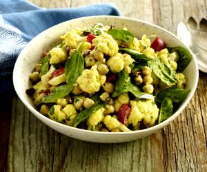1 Portion Curried Cauliflower And Chickpea Salad