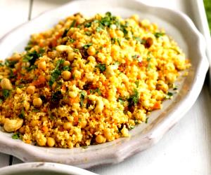 1 Portion Curried Couscous, Carrot And Chickpea Salad