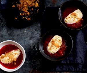 1 Portion Deconstructed Strawberry Custard Tart