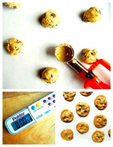 1 Portion Dough Spoon From Roll Chocolate Chip Cookie Dough
