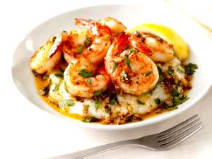 1 Portion Garlic Shrimp And Grits