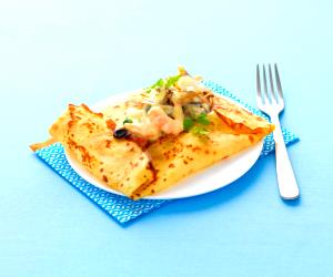 1 Portion Gluten Free Savory Crêpes With Seafood