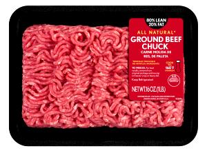 1 Portion Ground Chuck, Pan-Browned, 80% Lean