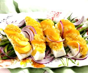 1 Portion Halibut With Apricot Chutney