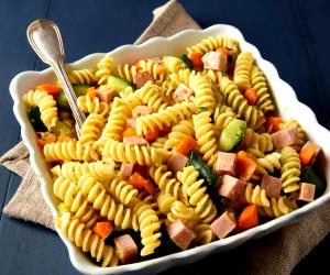 1 Portion Ham And Veggie Pasta Salad