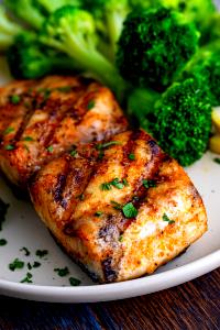 1 Portion Mahi-Mahi Full Portion Wood-Grilled Or Broiled, With Broccoli