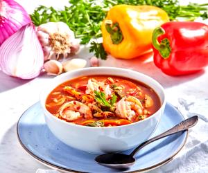1 Portion Mediterranean Shrimp And Orzo Soup