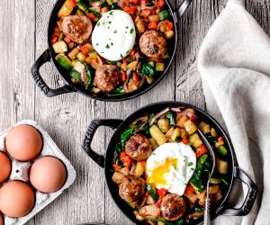1 Portion Mini Meatball Breakfast Hash