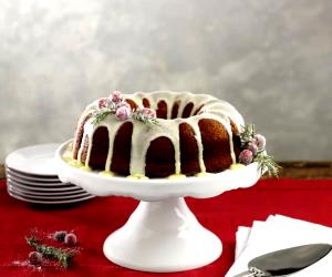 1 Portion Orange, Ginger, Walnut And Cranberries Bundt Cake