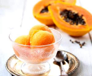 1 Portion Papaya Sorbet