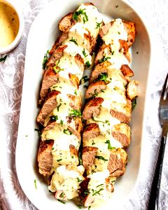 1 Portion Pork Tenderloin With Mustard Sauce