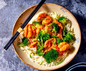 1 Portion Spicy Szechuan Shrimp And Broccoli