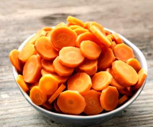 1 Portion Steamed Carrot Slices