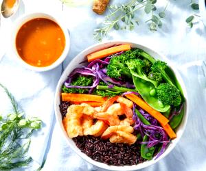 1 Portion Sticky Sriracha Shrimp Bowl