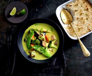 1 Portion Thai Green Curry And Lemongrass Rice