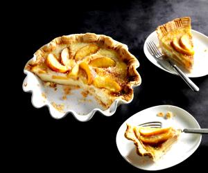 1 Portions Country Peach And Custard Pie