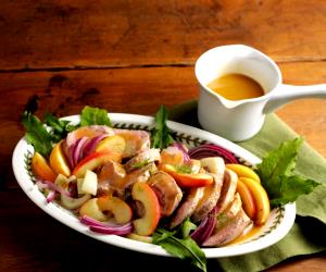 1 Portions Pork Tenderloin With Whiskey Honey Sauce