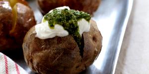 1 potato cake (110 g) Pesto & Goat Cheese Potato Cakes