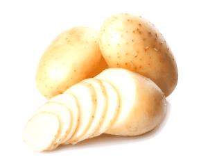 1 Potato Potato, Flesh & Skin, Raw