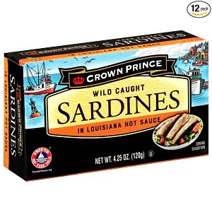 1 pouch (100 g) Sardines in Louisiana Hot Sauce