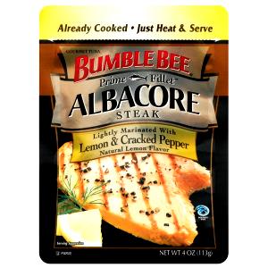 1 pouch (113 g) Albacore Steak Lemon & Cracked Pepper