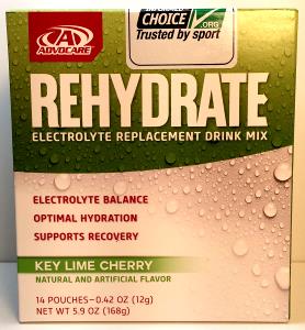 1 pouch (12 g) Rehydrate - Key Lime Cherry