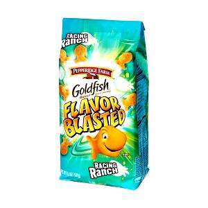 1 pouch (1.5 oz) Goldfish Flavor Blasted Racing Ranch Crackers