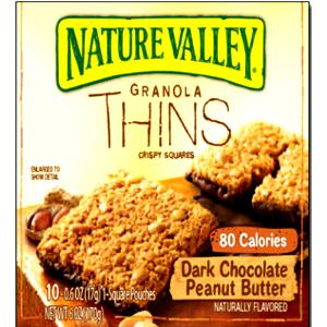 1 pouch (17 g) Granola Thins Crispy Squares - Dark Chocolate Peanut Butter