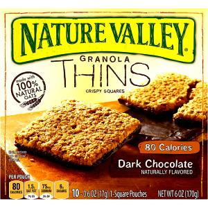 1 pouch (17 g) Granola Thins Crispy Squares - Dark Chocolate