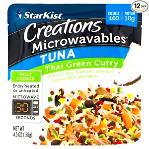 1 pouch (198 g) Tuna in Green Curry Sauce