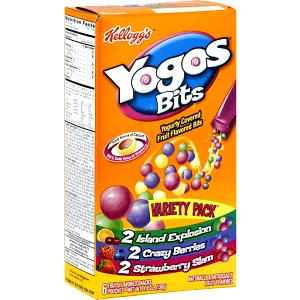 1 pouch (20 g) Yogos Bits Yogurty Covered Fruit Flavored Bits - Variety Pack