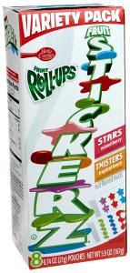 1 pouch (21 g) Fruit Roll-Ups Stickerz - Tropical Berry