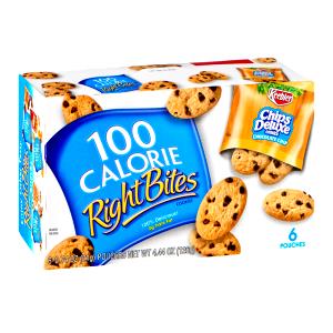 1 pouch (21 g) Right Bites Chips Deluxe Cookies 100 Calorie Pouches