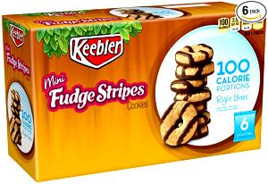 1 pouch (21 g) Right Bites Dark Chocolate Mini Fudge Stripes