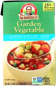 1 pouch (213 g) Low Sodium Vegetable Soup