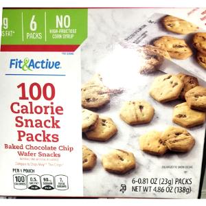 1 pouch (23 g) 100 Calorie Snack Pack Baked Chocolate Chip Wafer Snacks