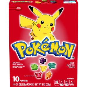 1 pouch (23 g) Pokemon Fruit Flavored Snacks