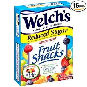 1 pouch (23 g) Reduced Sugar Fruit Snacks
