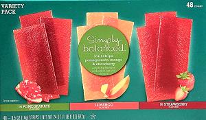 1 pouch (24 g) Simply Balanced Strawberry Mango Real Fruit Twists