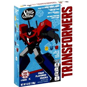 1 pouch (25 g) Fruit-flavor Shapes - Transformers