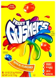1 pouch (25 g) Fruit Gushers - Tropical Flavors