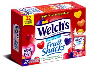 1 pouch (26 g) Fruit Snacks - Valentine
