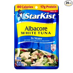 1 pouch (2.6 oz) Albacore White Tuna in Water