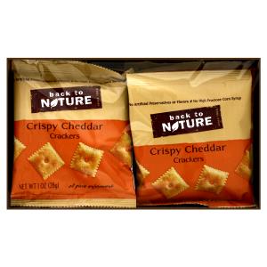 1 pouch (28 g) Crispy Cheddar Crackers (Pouch)