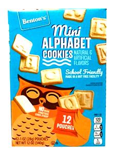 1 pouch (28 g) Mini Alphabet Cookies