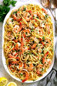 1 pouch (283 g) Shrimp Linguini in Scampi Sauce