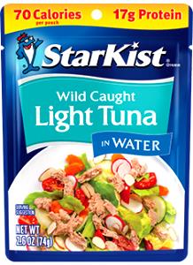 1 pouch (3 oz) Light Tuna in Water