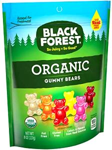 1 pouch (31 g) Organic Gummy Bears - Black Forest