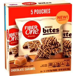 1 pouch (33 g) Chocolate Caramel Brownie Bites