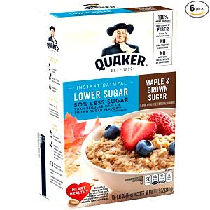 1 pouch (33 g) Instant Oatmeal - Lower Sugar Maple & Brown Sugar